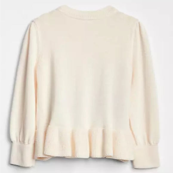 Gap. Girls size 5. Fox peplum cardigan. EUC - Picture 2 of 6